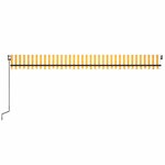 vidaXL Auvent rétractable automatique 600x350 cm Jaune et blanc