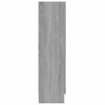 vidaXL Armoire à vitrine Sonoma gris 82 5x30 5x115cm Bois d'ingénierie