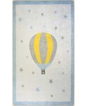 Tapis enfant MONGOLFIERE 120 x 160 cm - Bleu
