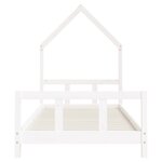 vidaXL Cadre de lit pour enfants blanc 90x200 cm bois de pin massif