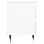 vidaXL Tables de chevet 2 Pièces blanc 40x35x50 cm bois d’ingénierie