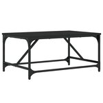 vidaXL Table basse noir 75x50x35 cm bois d'ingénierie