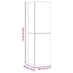 vidaXL Meuble TV mural Chêne marron 30 5x30x110 cm