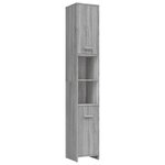 vidaXL Ensemble de meubles de salle de bain 4 Pièces Sonoma gris