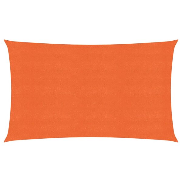 vidaXL Voile d'ombrage 160 g/m² rectangulaire orange 4x7 m PEHD