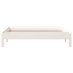 vidaXL Lit empilable sans matelas blanc 80x200 cm bois de pin massif