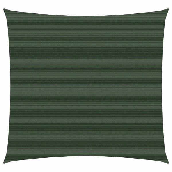 vidaXL Voile d'ombrage 160 g/m² Vert foncé 3x3 m PEHD