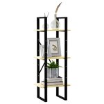 vidaXL Bibliothèque à 3 niveaux 40x30x105 cm Bois de pin massif