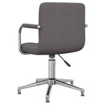 Chaise fauteuil siège pivotante de bureau informatique étude foncé tissu gris 02_0024123