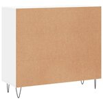 vidaXL Buffet blanc 90x34x80 cm bois d'ingénierie