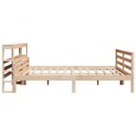 vidaXL Cadre de lit avec tête de lit 200x200 cm Bois de pin massif