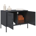 vidaXL Meubles TV 2 Pièces anthracite 68x39x50 5 cm acier