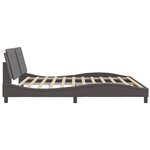 vidaXL Cadre de lit sans matelas gris 200x200 cm similicuir