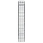 vidaXL Paniers à gabions arqués 20 Pièces 200x50x220/240 cm Fer galvanisé