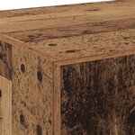 vidaXL Highboard vieux bois 70x42.5x185 cm bois d'ingénierie
