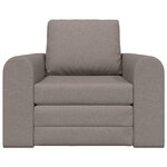 vidaXL Canapé-lit au sol 2-en-1 taupe 98x71x83 cm en tissu