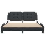 vidaXL Cadre de lit sans matelas noir 160x200 cm similicuir