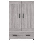 vidaXL Buffet haut sonoma gris 69 5x31x115 cm bois d'ingénierie