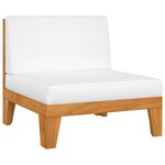 vidaXL Salon de jardin 8 Pièces avec coussins Bois d'acacia solide