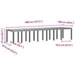 vidaXL Ensemble de salle à manger de jardin 15 pièces Blanc Rotin Synthétique