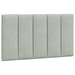 vidaXL Cadre de lit sans matelas gris clair 80x200 cm velours