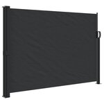 vidaXL Auvent latéral rétractable noir 140x500 cm