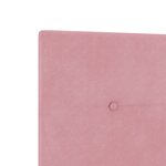 Tête de lit LED vidaXL Rose 72 cm Velours