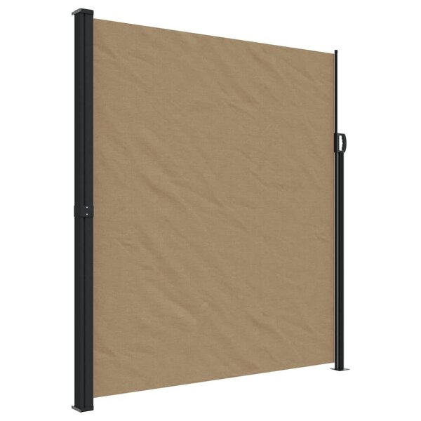 vidaXL Auvent latéral rétractable taupe 220x600 cm