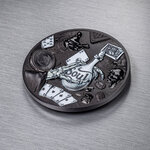 Pièce de monnaie en Argent 20 Dollars g 93.3 (3 oz) Millésime 2022 You Can't Cheat Death DARK ROYAL FLUSH