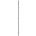 vidaXL Tête de lit murale Noir 127 5x3x110 cm Bois massif de pin