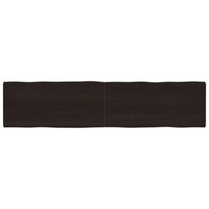 vidaXL Dessus de table bois massif traité bordure assortie