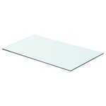 vidaXL Panneaux d'étagère 2 Pièces Verre Transparent 60 x 30 cm