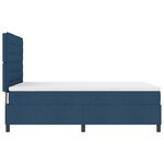 vidaXL Lit avec Sommier Bleu 140x190 cm Tissu