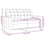 vidaXL Ensemble de canapés 3 Pièces avec coussins Marron Velours