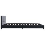 vidaXL Cadre de lit Noir Similicuir 160x200 cm