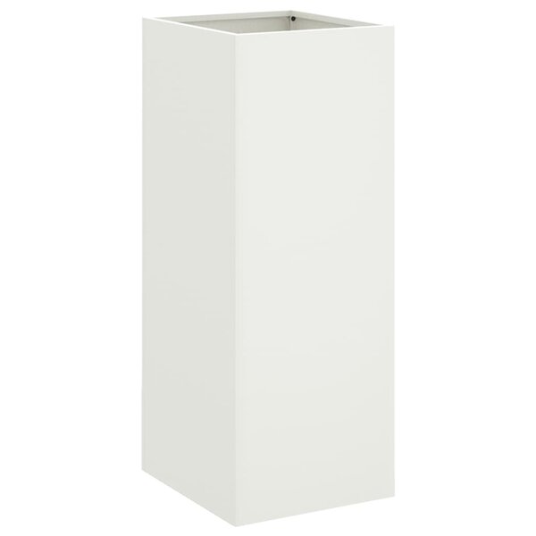 vidaXL Jardinière blanc 32x29x75 cm acier laminé à froid