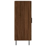 vidaXL Buffet Chêne marron 34 5x34x90 cm Bois d'ingénierie