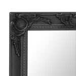 vidaXL Miroir mural style baroque 50x60 cm noir
