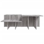 vidaXL Tables basses 2 Pièces Sonoma gris Bois d'ingénierie