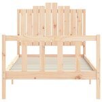 vidaXL Cadre de lit sans matelas 100x200 cm bois massif de pin