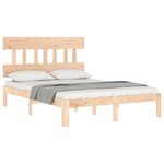 vidaXL Cadre de lit sans matelas 120x200 cm bois de pin massif