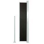 vidaXL Auvent latéral rétractable 160 x 500 cm Noir
