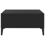 vidaXL Table basse Noir 60x60x30 cm Aggloméré
