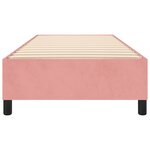 vidaXL Cadre de lit sans matelas rose 90x200 cm velours