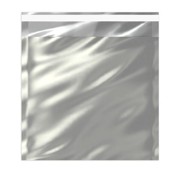 Lot de 50 sachet alu métallisébrillant argenté 220 x 220 mm