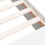 vidaXL Cadre de lit blanc 75x190 cm bois d'ingénierie