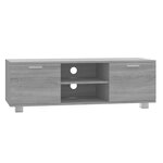 vidaXL Meuble TV Sonoma gris 120x40 5x35 cm Bois d'ingénierie