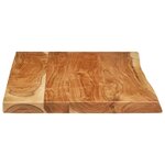 vidaXL Dessus de meuble-lavabo de salle de bain Acacia 114x52x4 cm