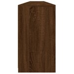 vidaXL Buffet avec lumières LED chêne marron 283x37x67 cm