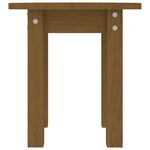 vidaXL Table basse Marron miel Ø 35x35 cm Bois massif de pin